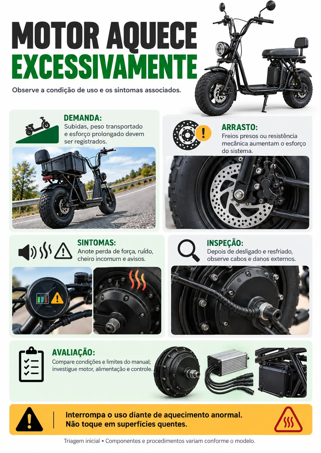 Motor aquece excessivamente
